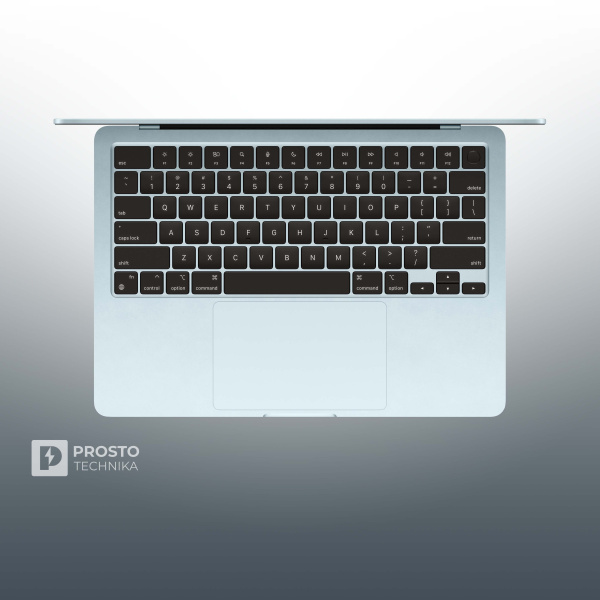 Ноутбук Apple MacBook Air 13" (M4, 10C CPU, 10C GPU, 2025) 24 ГБ, 512 ГБ SSD, Sky Blue MC6V4, английская раскладка